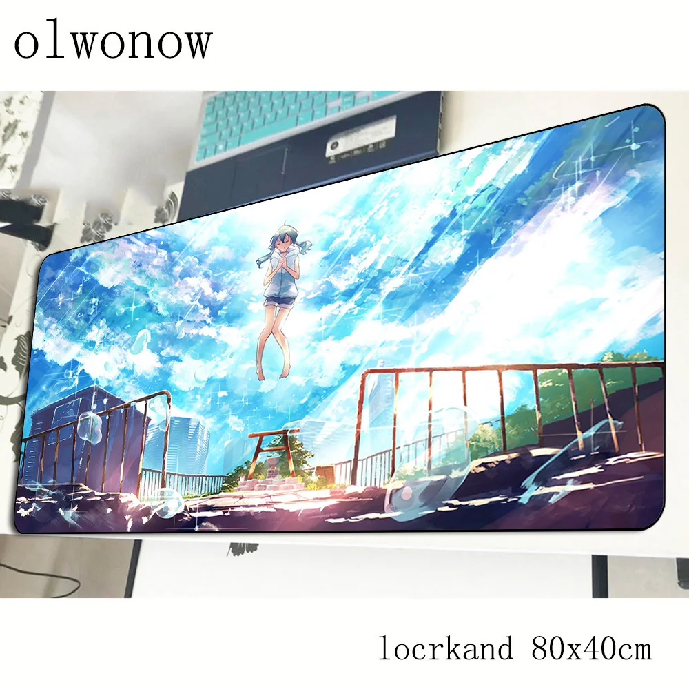Weathering with you коврик для мыши геймер 800x400x2 мм игровой коврик для мыши дешевые аксессуары для ноутбука ПК эргономичный коврик для мыши
