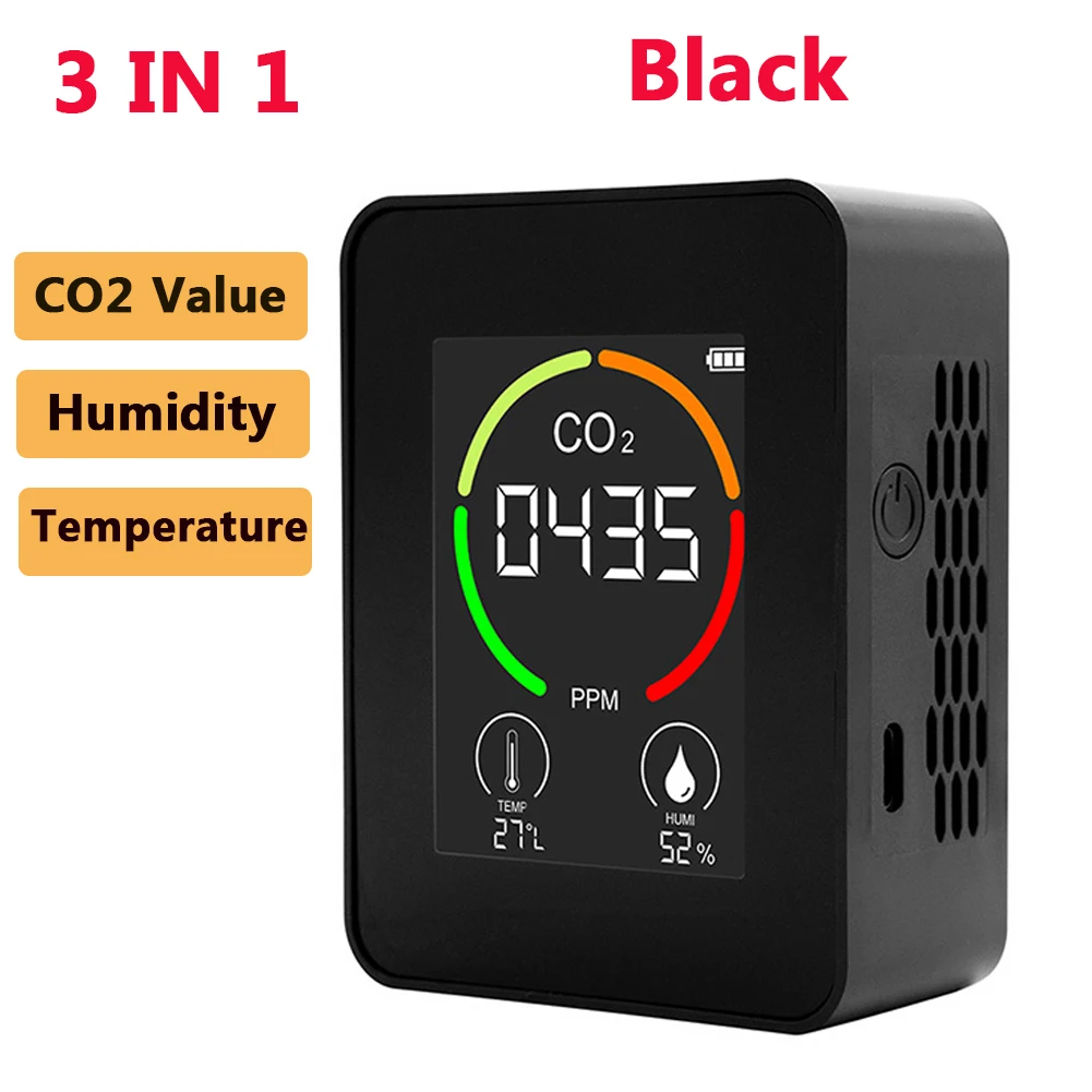 plastic tape measure Air Monitor CO2 Carbon Dioxide Detector Greenhouse Warehouse Air Quality Temperature Humidity Monitor Fast Measurement Meter water flow sensor Measurement & Analysis Tools