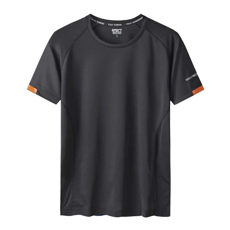 Quick Dry Sport T Shirt Men'S 2022 Short Sleeves Summer Casual White Plus OverSize 6XL 7XL 8XL 9XL Top Tees GYM Tshirt Clothes | Мужская