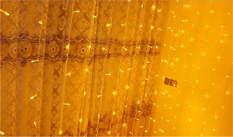 Decoração de Luz Decoração para Casa Decoração do Feriado Novo Quarto Cortina Luz Icicle String Natal Casamento Ano 2022 Led 16 led cortina luz icicle string natal decoração