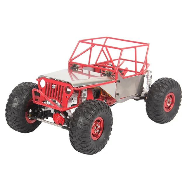 Metal Assembled Rock Buggy Roll Cage Tube Frame Body Shell Chassis for 1/16 RC Crawler Car WPL C14 C24 DIY Parts