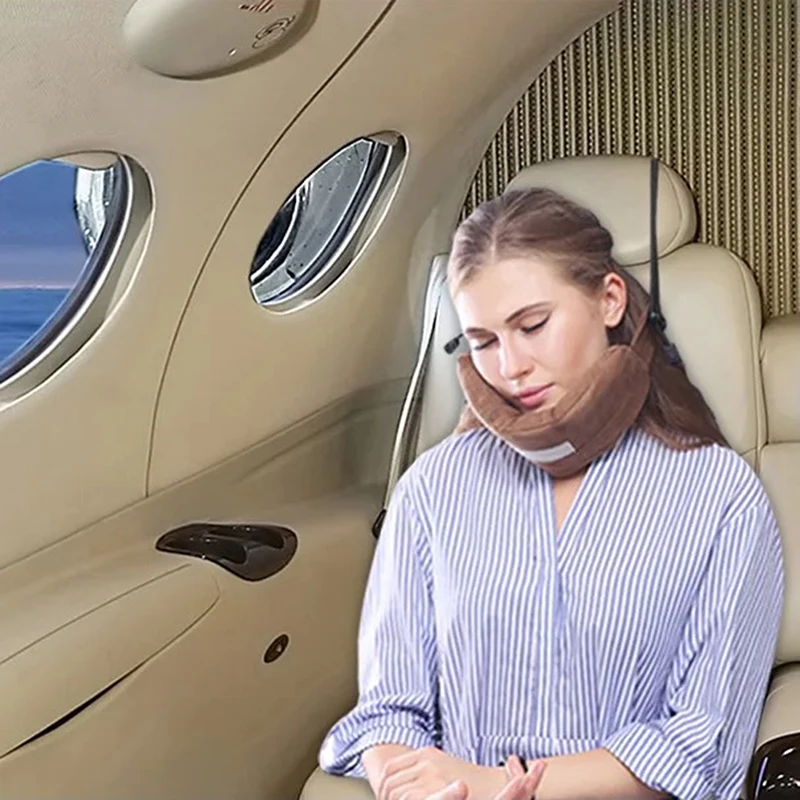 Поддержка шеи ing путешествия подвесная Подушка Спящая Подушка самолет Nap голова подбородок поддержка обертывание