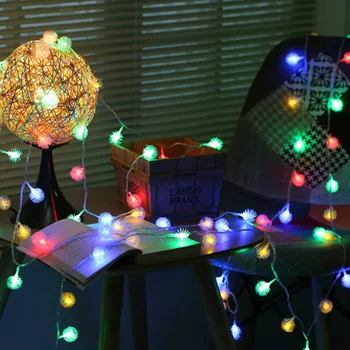

10M 20M 30M 50M Snowball Flakes LED String Fairy Lights Christmas Holiday Wedding Party Home Decoration Lighting 110V 220V