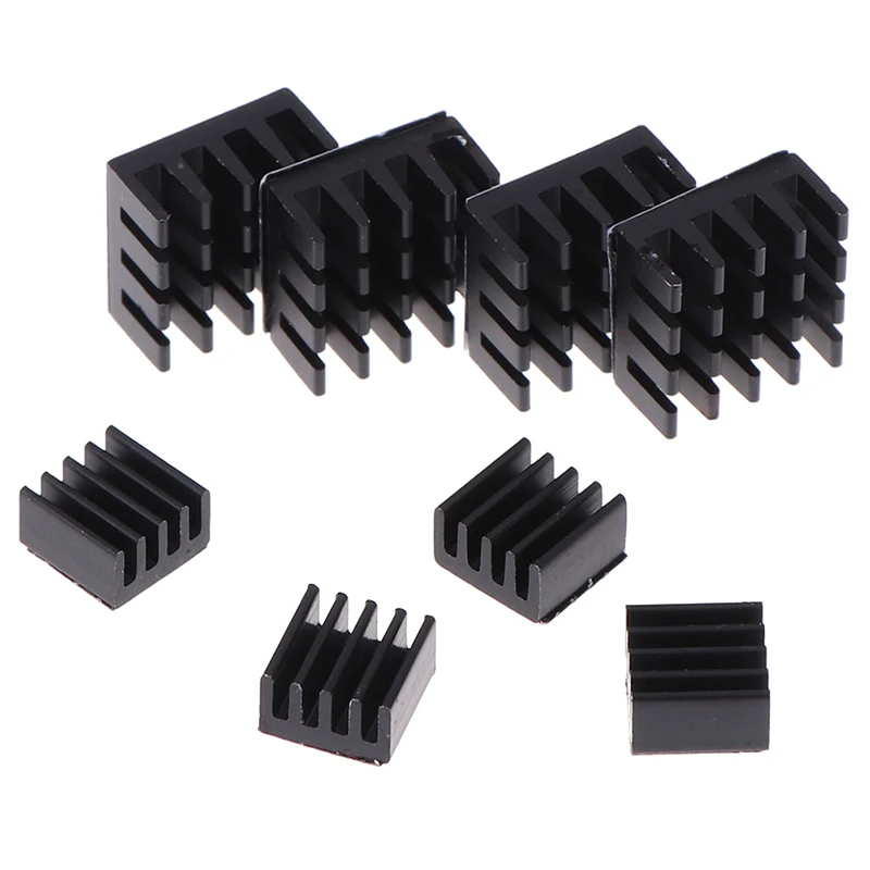 Aluminum Alloy Heatsink Cooling Pad Cooler Radiator Heat Sink For Raspberry pi 2/3/4B 8pcs/set aluminum heatsink radiator