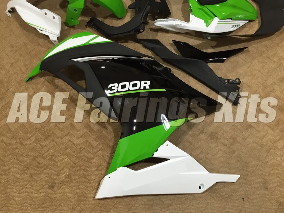 ABS обтекатель комплект для Kawasaki Ninja300 EX300 300R 2013, 13, 14, 15, 16, 17, Обтекатели индивидуальный дизайн