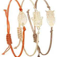 HWASY1804 аксессуары в новом стиле браслет модный простой браслет ручной работы набор из 3 предметов браслет сова