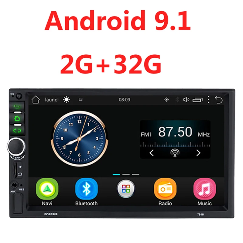 Автомобильная Мультимедийная система 2 Din Android 9 1 ГБ + 32 радио Gps Bluetooth