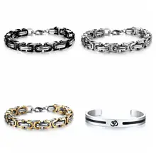 Женские Мужские браслеты из нержавеющей стали и браслеты ювелирные изделия браслет высококачественный камень мужские браслеты Регулируемые A30