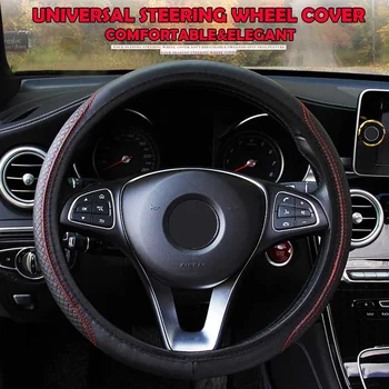 

Micro Fiber Leather Car Steering Wheels Covers for 37-39cm' Steering Wheel Hubs Car Styling