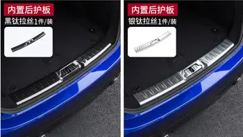 

For Jaguar F-Pace f pace X761 2016 2017 Car-Styling 304 Stainless Inner Rear Tail Door Bumper Protector Threshold Plate Trim