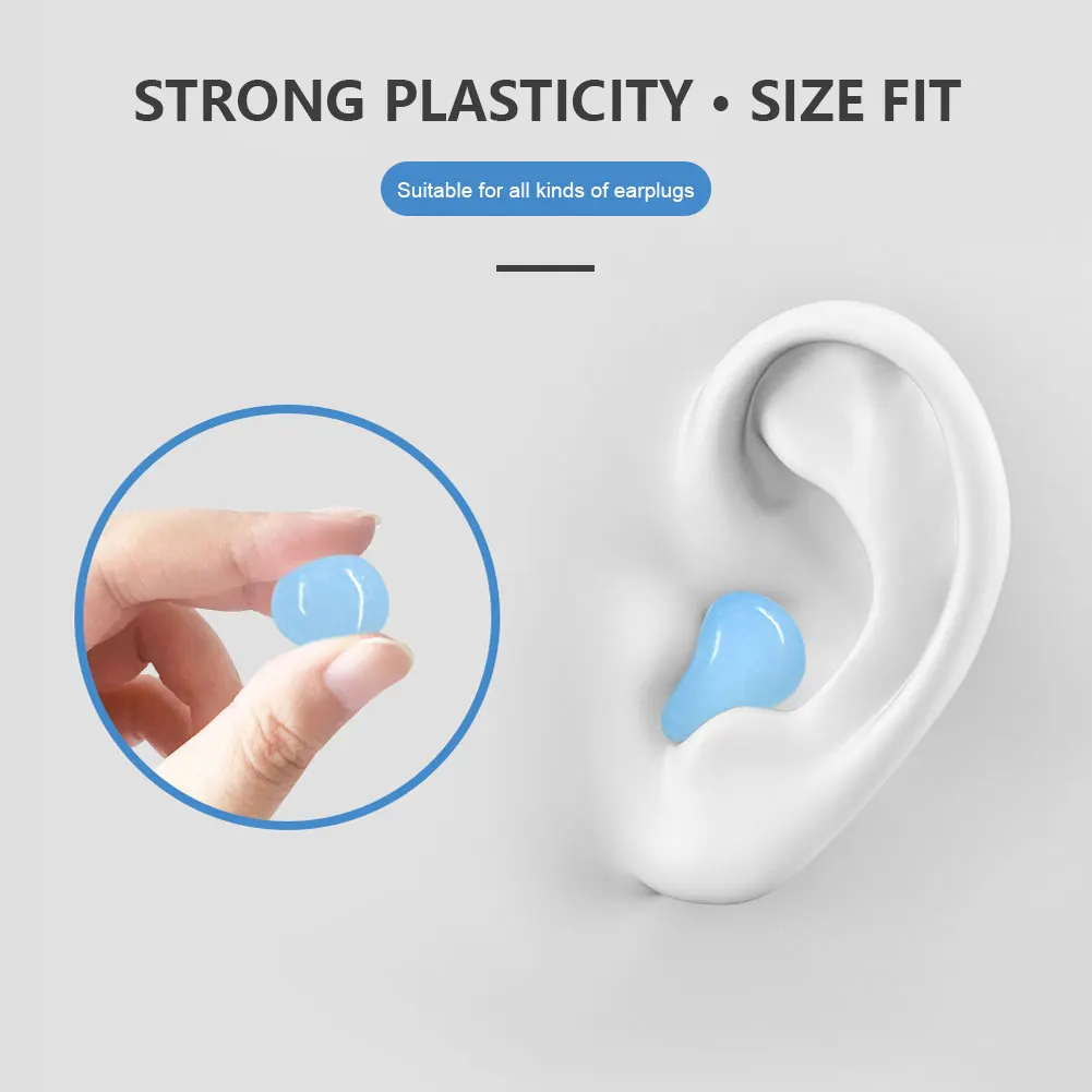 safety boots 12Pcs/pack Mini Soft Silicone Ear Plugs for Swimming Mud Earplugs BPA-free Noise Reduction Ear Protection Sleeping Earplug double lanyard harness