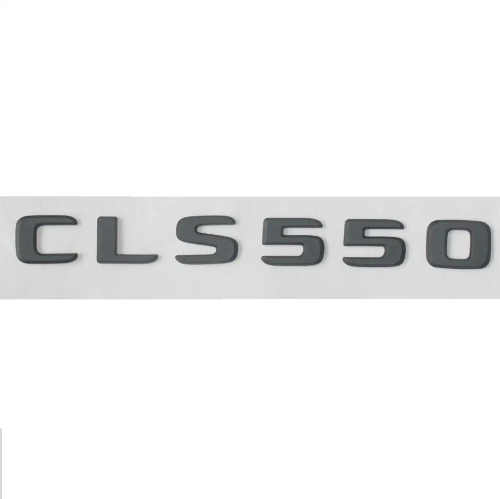 Черные багажники с плоскими буквами CLS 550 эмблемы Значки Эмблемы для Mercedes CLS550 |