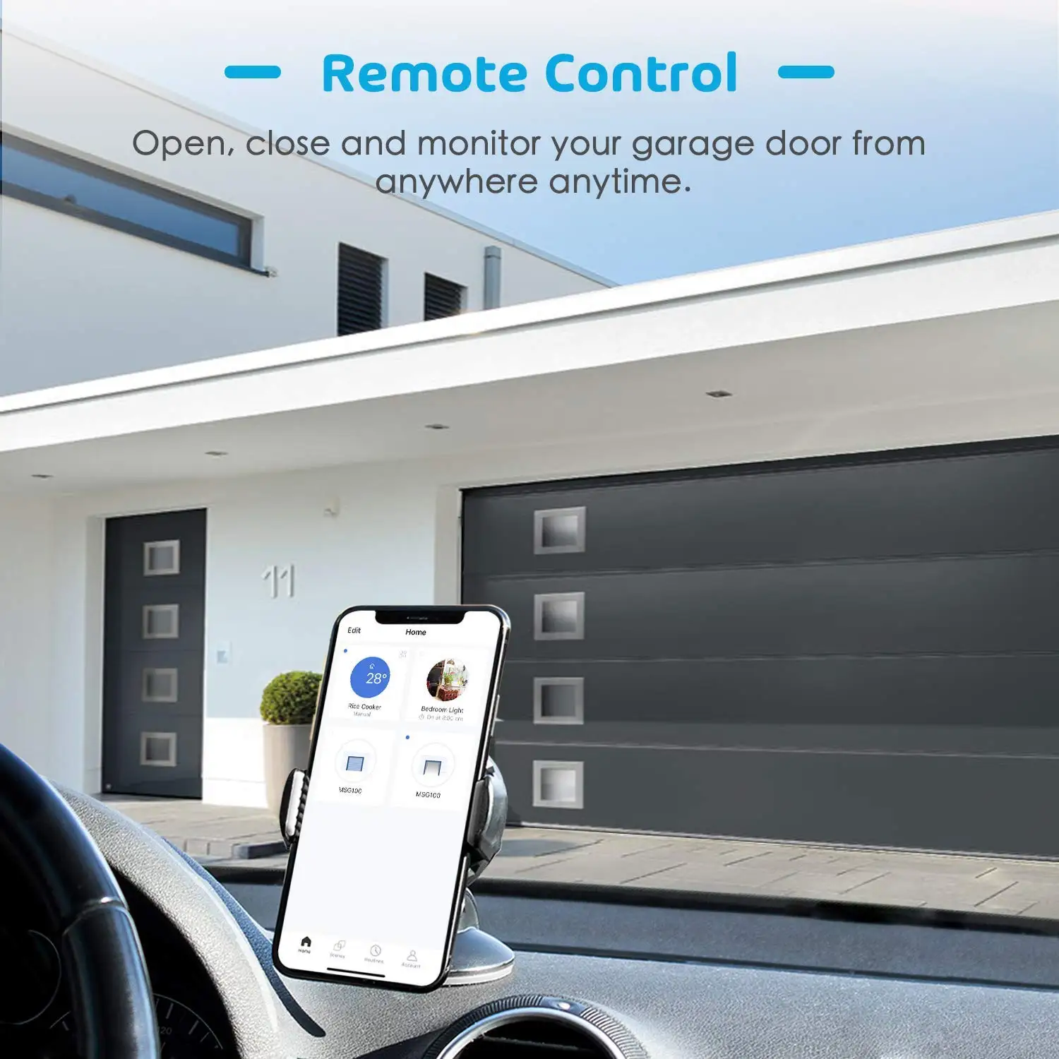meross smart wifi garage door opener