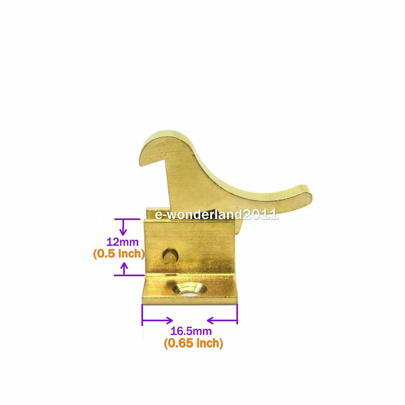 5 Set Brass Window Catch/Extra Heavy Duty Elbow Latch Cabinet Door,with Screws