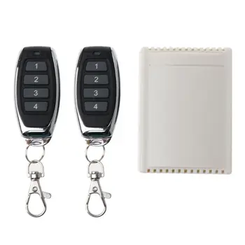 

1Set DC12V 4Buttons Wireless Relay RF Remote Control Switch Receiver Transmitter B85B