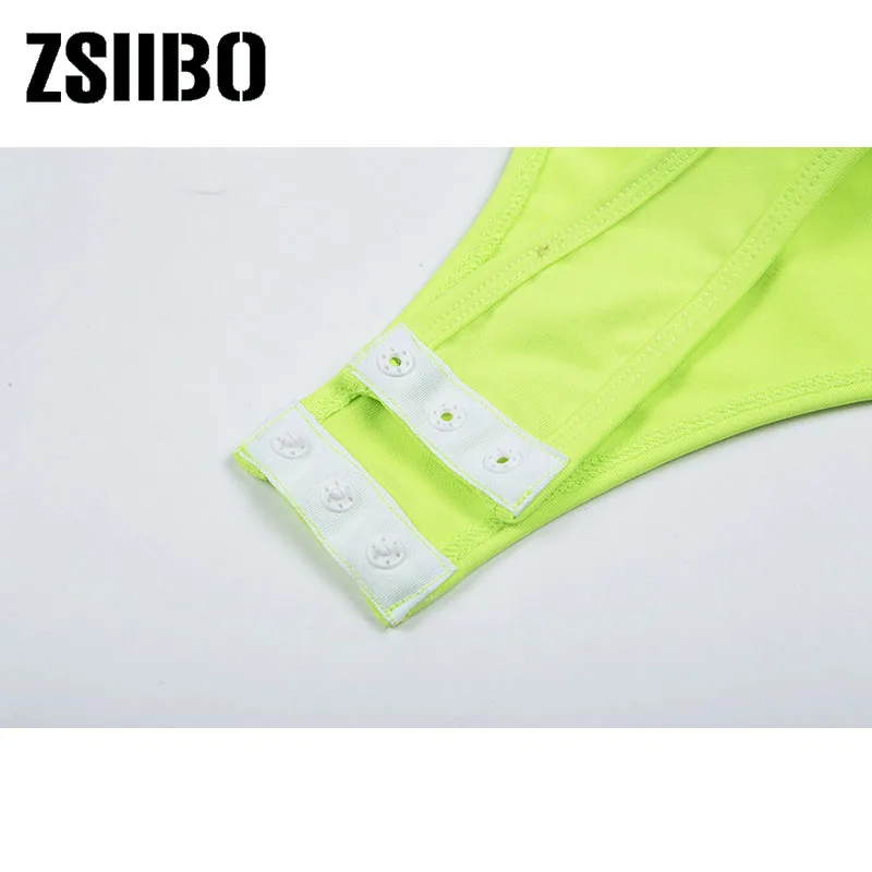 one shoulder neon green solid bodysuits 2020 summer women fashion streetwear party club slim bodycon body bodysuit dropshipping