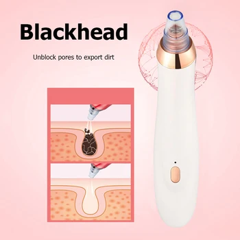 

Vacuum Blackhead Remover Extractor Facial Skin Care Beauty Nose Pore Acne Cleaner Facial Blackhead Cleaner Extractor Instrument