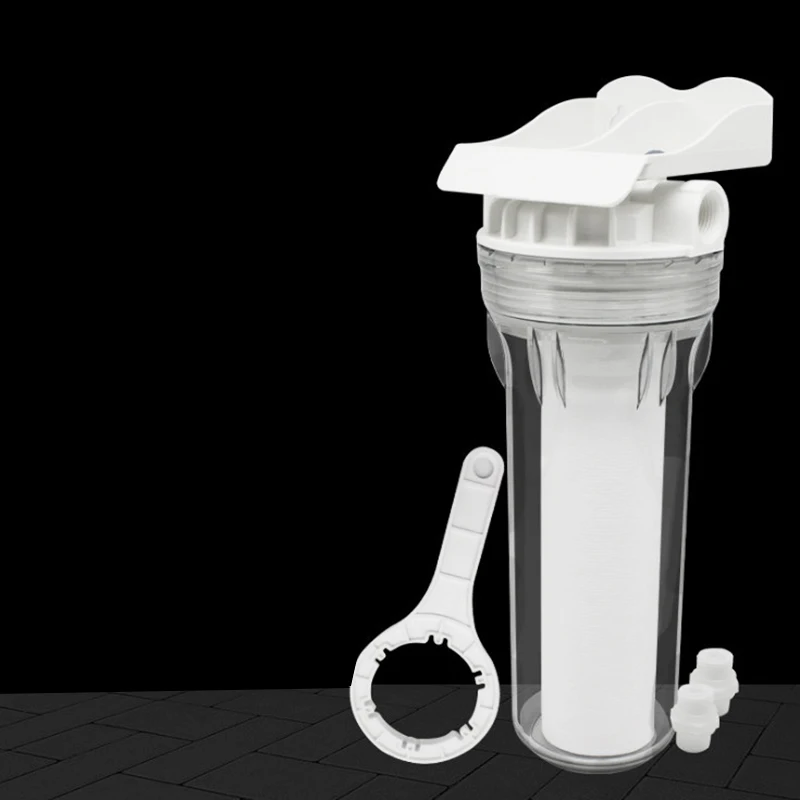 Предфильтр PP Хлопок взрывозащищенные прозрачные бутылки очиститель воды умягчитель Фильтр-Картридж с активированным углем 10 дюймов