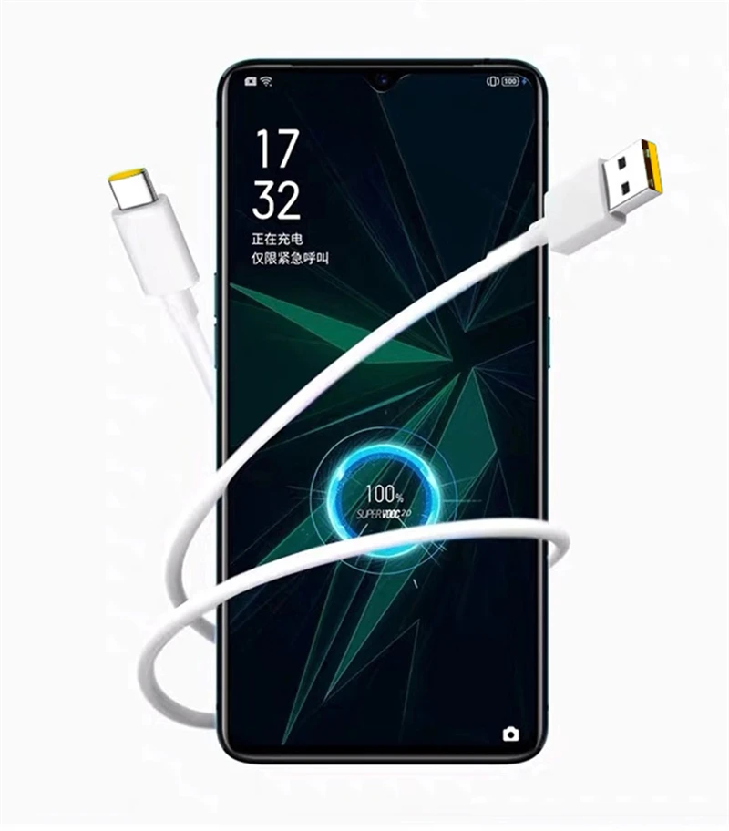 Supervooc 2.0 Fast Charger For OPPO Find X2 Pro Reno 5 5G 3 4 Pro Ace 2 X20 X2 Realme X50 Pro RX17 Pro 1M USB Type-C CableFor OPPO Find X2 Pro Reno 5 5G 3 4 Pro Ace 2 X20 X2 Realme X50 Pro RX17 Pro usb c 65w