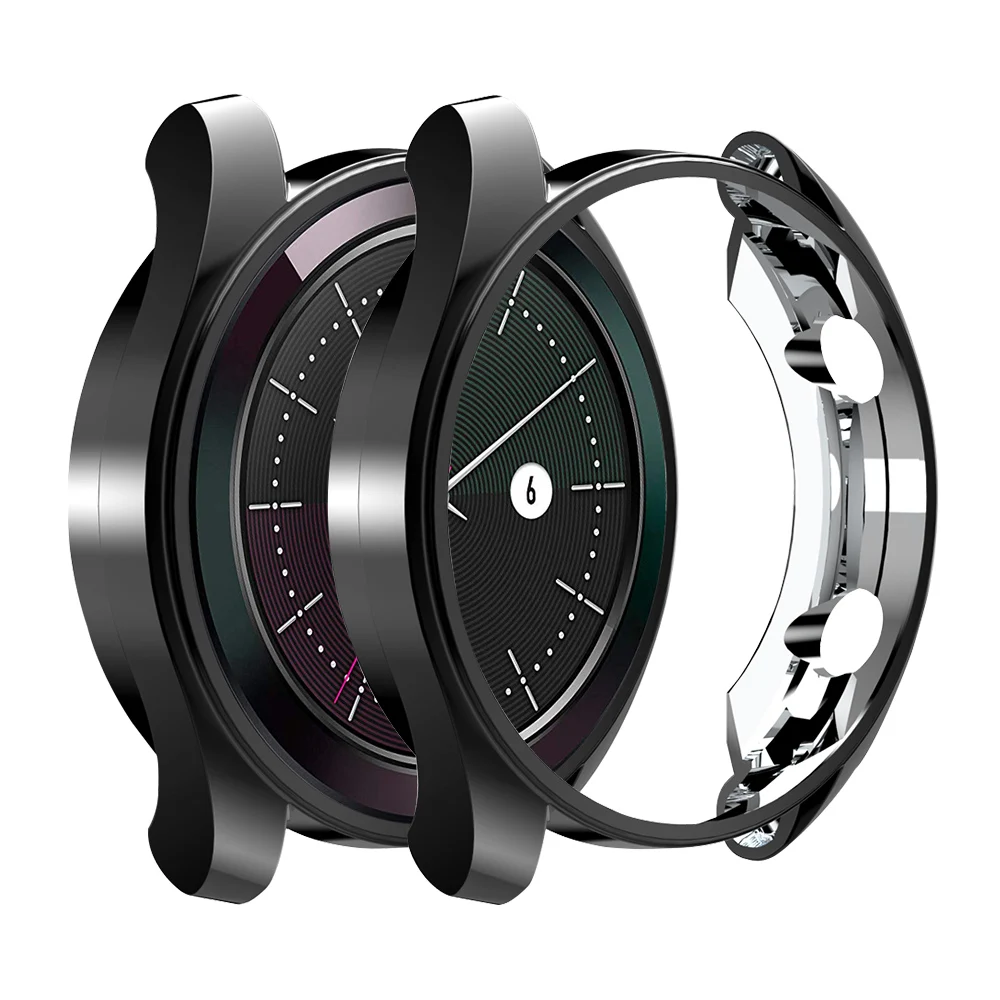2 шт. чехол для часов huawei Watch GT 2 46 мм Чехол Мягкий Силиконовый ТПУ защитный чехол для часов защитная рамка для huawei GT2 42 мм