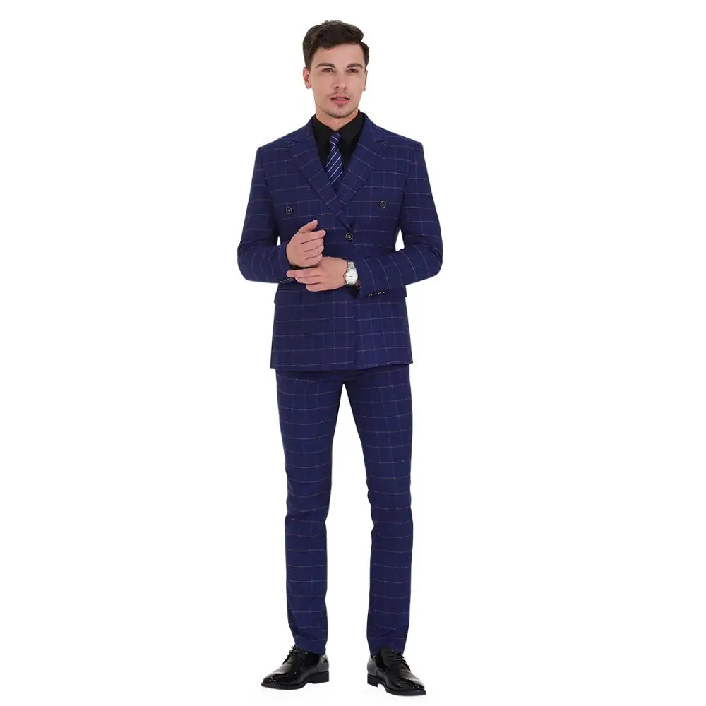 Men Suits Casual Three Pieces Men's Suits Black Two Buttons Slim Suits for Prom Wedding Bride Groom