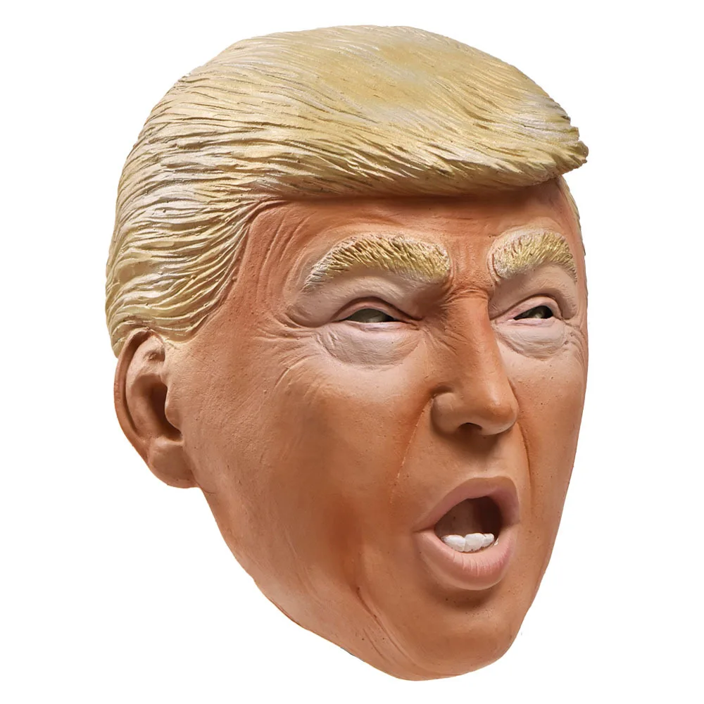 Маска Дональда Трампа маска для косплея косплей латексные Реалистичные Маски