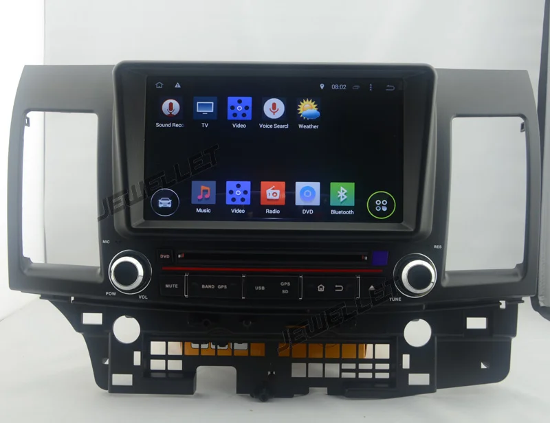 Четырехъядерный 1024*600 HD экран Android 9,0 автомобильный DVD gps Радио Навигация для Mitsubishi Lancer Fortis 2008-2013