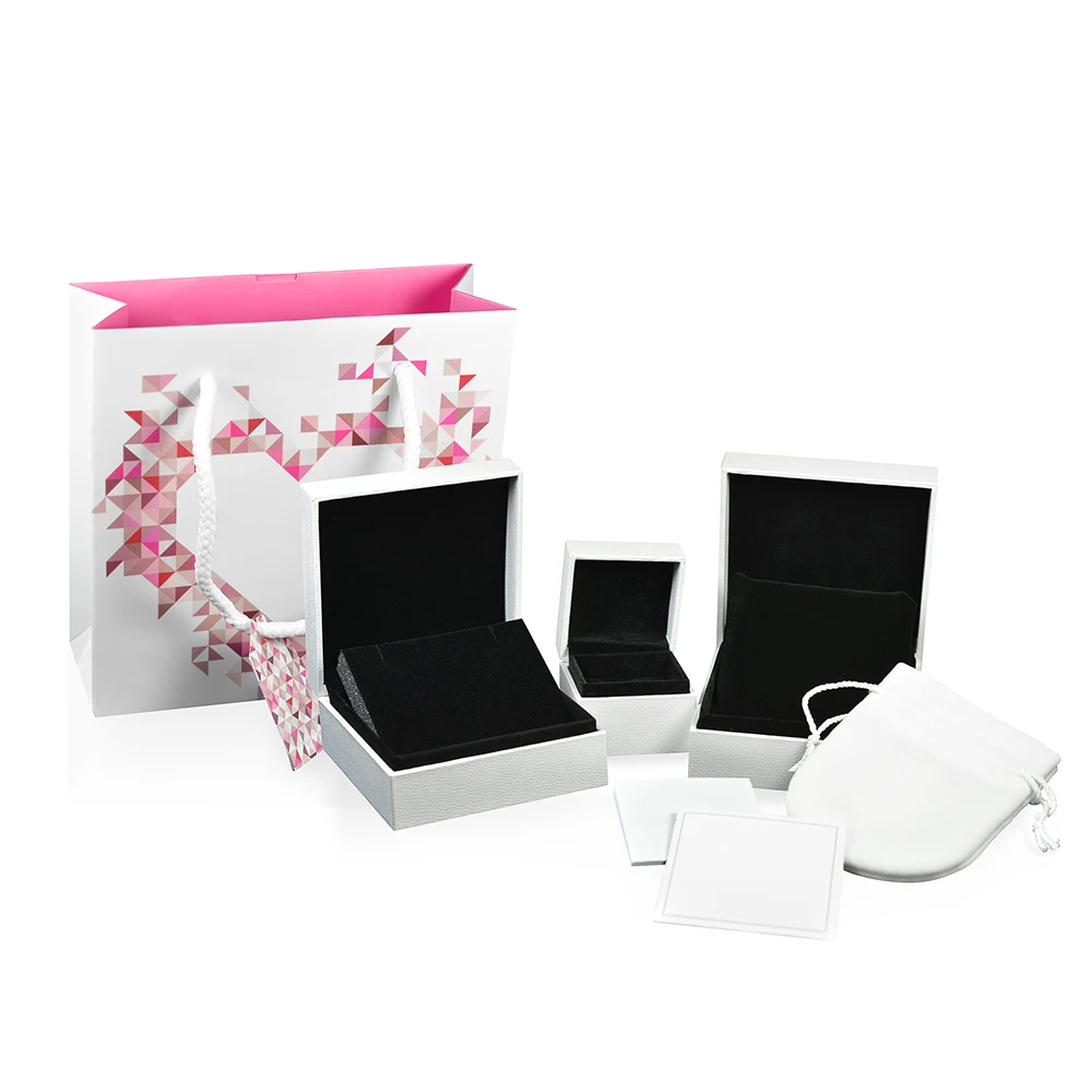 

2019 Sterling Silver Necklace Jewelry Pendant Fashion Earrings Bracelet Box, Set Gift Gift box