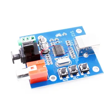 

5V USB Powered HIFI PCM2704 DAC to S/PDIF Sound Card Decoder Board 3.5mm Analog Output F/PC Module