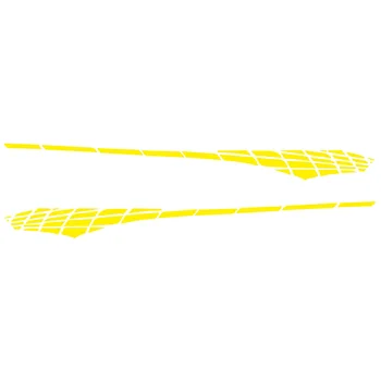 

2* Racing Stripe Graphic Stickers Body Side Door Vinyl Decal Waterproof 318*32CM