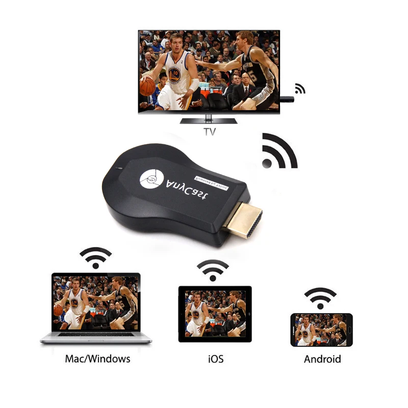 Chromecast Anycast M9 Plus tv Stick 1080P беспроводной Wi-Fi дисплей ключ приемник Ezcast Airplay зеркало HDMI Google любой Cast