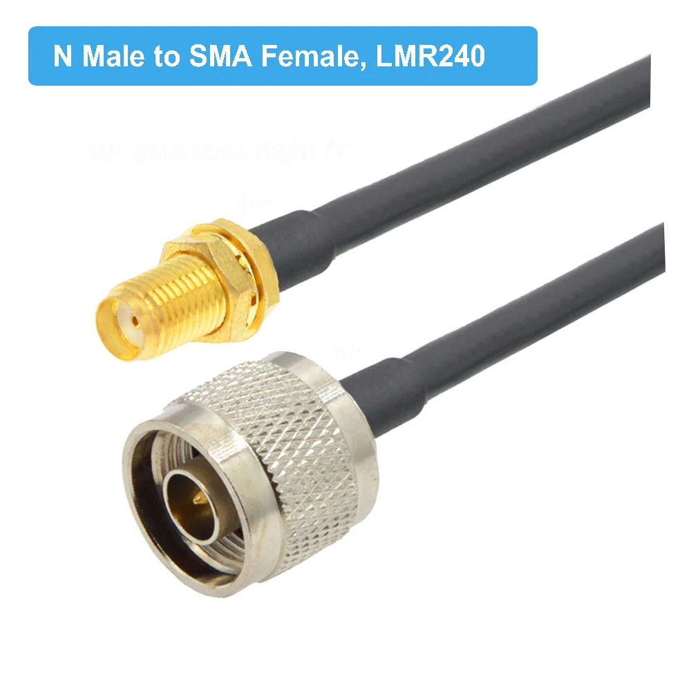BEVOTOP LMR240 Cable N Male to SMA Male Plug Connector 50-4 Coaxial Pigtail Jumper 4G 5G LTE Extension Cord RF Adapter Cables iphone adapter