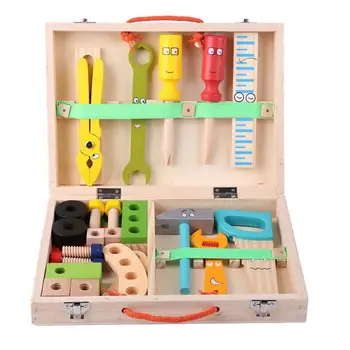 

Intelligence Repair Tool Box Kit Kindergarten Kids Child Comfortable Durable House Simulation Playing Expanding Thinking Toy