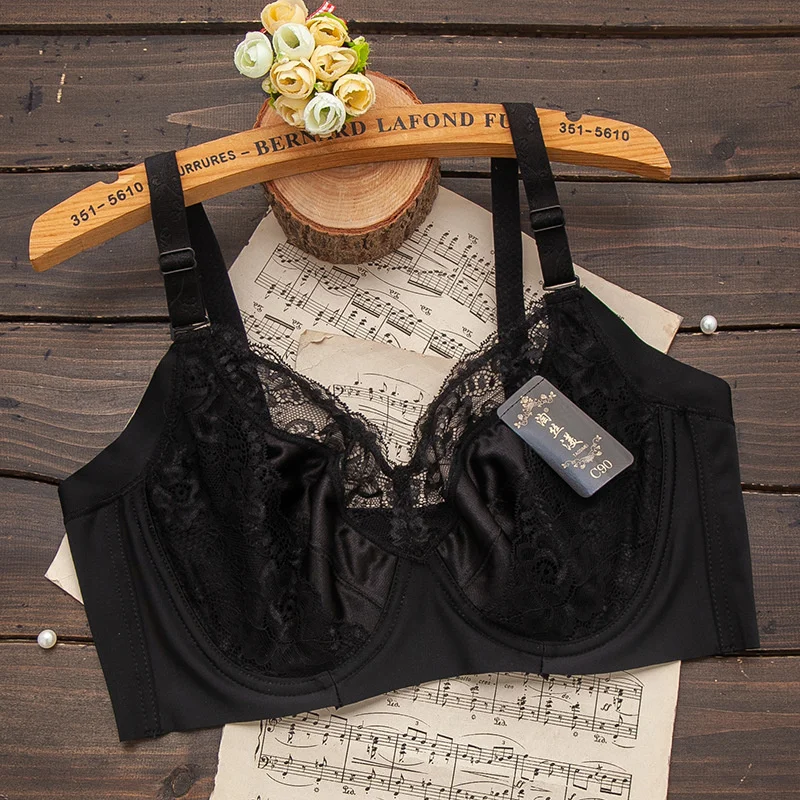 LtraThin Women Lace Underwear NonPadded Unlined Lingerie Plus Size