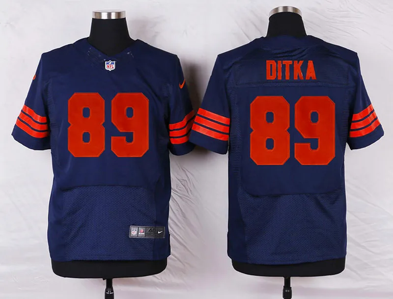 Stitiched, Chicago Jay Cutler Brandon Marshall Gale Sayers Дик Butkus Brian Urlacher майка Ditka Leonard Floyd Dan Хэмптон Джерси - Цвет: Хаки