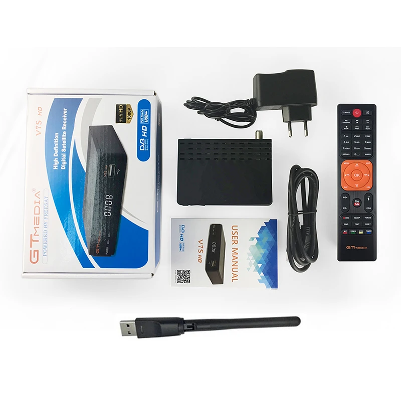 DMYCO спутниковый ресивер V7SHD DVB S2 Lnb ТВ Декодер с 7 кабелем Европа Португалия Испания