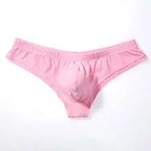 

2021 Fashion Men Sexy Thin Screw Thread Breathable Briefs Underwear Underpants Bikini Sissy Panties Swimmwear Cuecas Masculinas