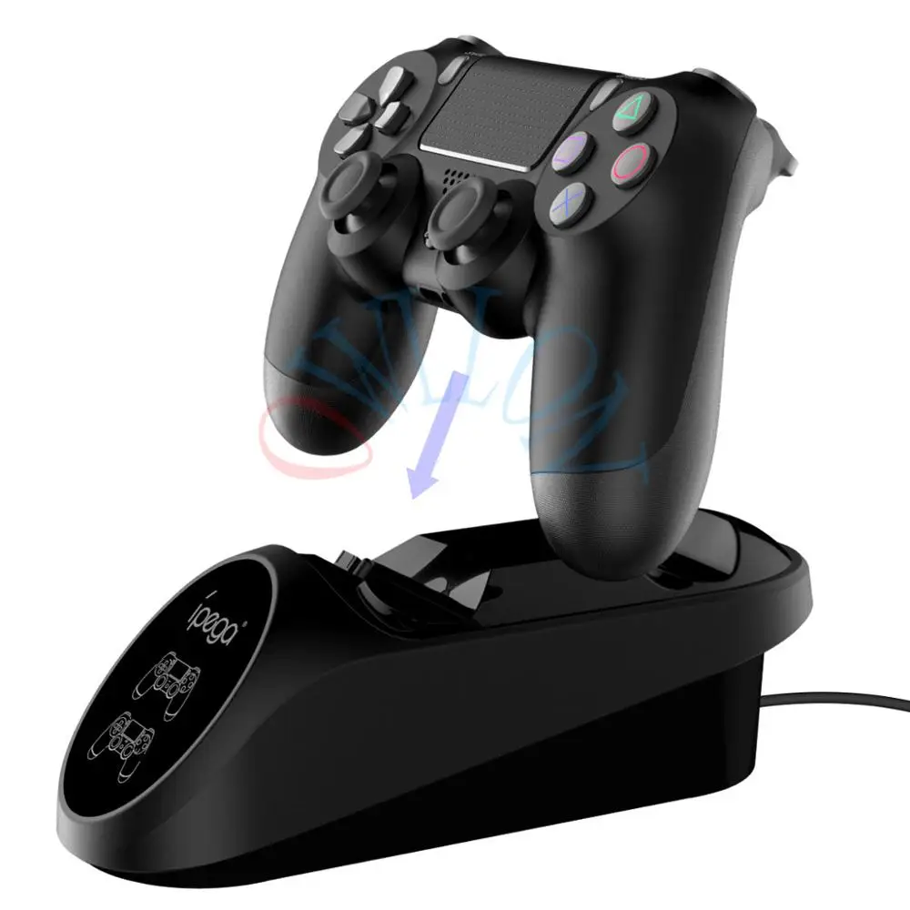 Ipega контроллер PS4 джойстик ручка двойной USB быстрая зарядка док-станция для Playstation 4 PS4 Slim/PS4 Pro