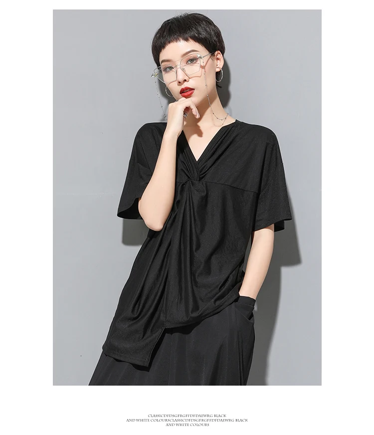 Max LuLu/Новинка года; Модные женские готические Топы в Корейском стиле; женская футболка из хлопка; летние футболки с v-образным вырезом; винтажная повседневная одежда
