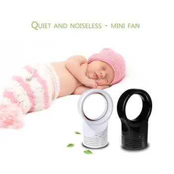 

Bladeless Fan AirFlow Cooling Fan Mute Dedicated Leafless Home Office Desk Air Cooler Baby Safe Summer Fan