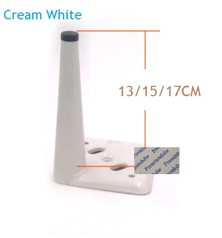Cream White 2 шт./лот, стальной ТВ шкаф, диван, шкаф, мебель, кровать, конус, конус, ноги, квадратное основание, золото, серебро, матовый, черный, белый - Цвет: Cream White