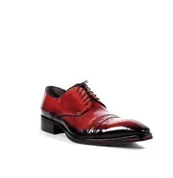 

High Quality Fashion Men Pu Leather Lace-up Shoes Male Casual Classic Trendy Vinage Stylish Derby Shoes Zapatos De Hombre 4M353