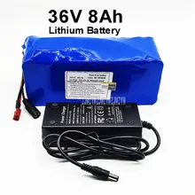 36V 8Ah 8000mAh 18650 литиевая аккумуляторная батарея PCV корпус Встроенная защитная плата для электрический скутер велосипед Ebike+ зарядное устройство