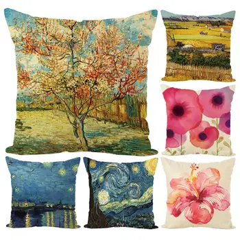 

Field/Starry Sky/Flower Throw Pillow Case Cushion Cover Sofa Bed Car Home Decor