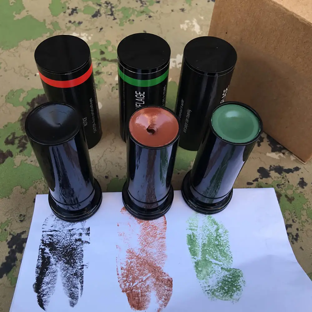 4 цвета военный Лесной камуфляж Камуфляжный цвет крем краска для лица трубка