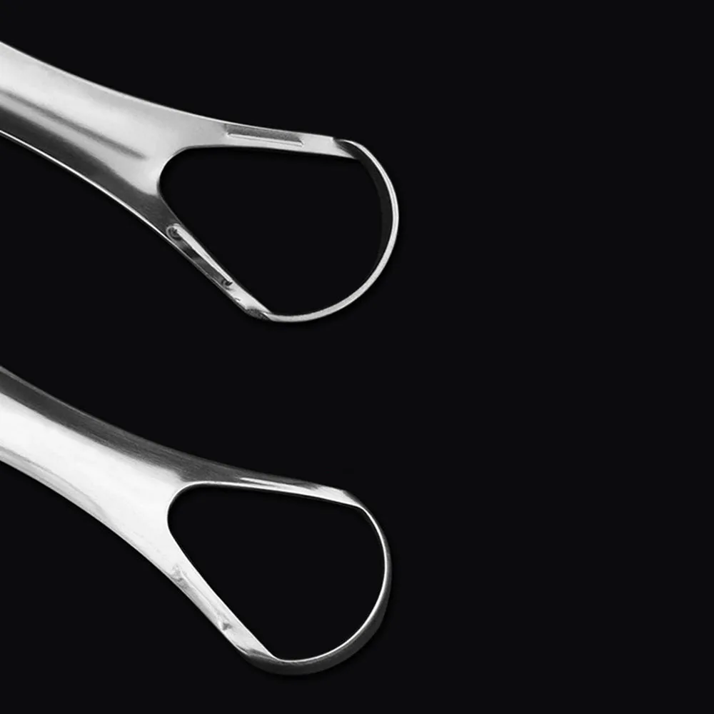 Скребок для языка портативный многоразовый из нержавеющей стали|Зубные щетки| |