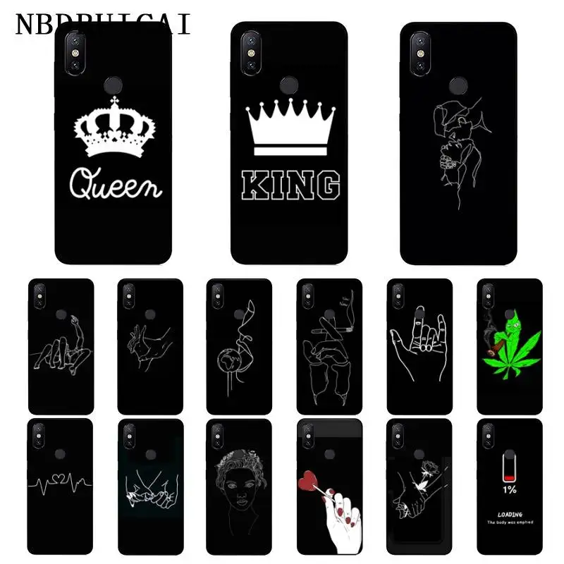 

NBDRUICAI Fashion Lovers Abstract Soft TPU High Quality Phone Case for Xiaomi 8 9 se 5X Redmi 6pro 6A 4X 7 5plus note 5 7 6pro