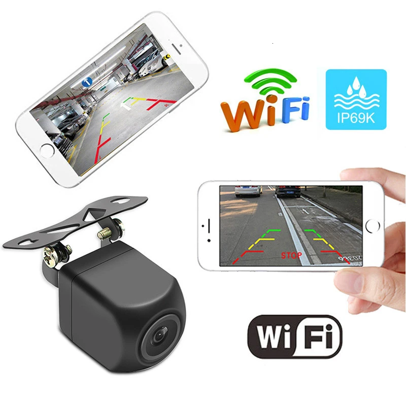 

Wireless Car Rear View Camera WIFI Reversing Camera Dash Cam HD Night Vision Mini Body Tachograph For iPhone and Android
