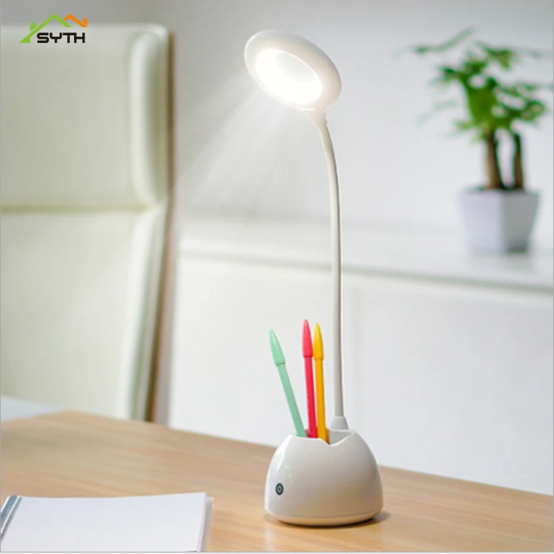 lampara de escritorio led para estudio con puerto usb calendario y luz de noche de color lampara para ninos lampara de mesa led regulable con