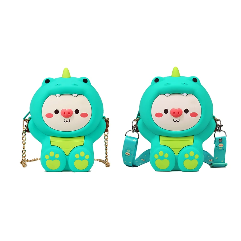 Beste Q OOM Persoonlijkheid Cartoon Design Mode Siliconen Messenger Bag Mini Messenger Bag Dames Chain Purse Dames Schoudertas Gift